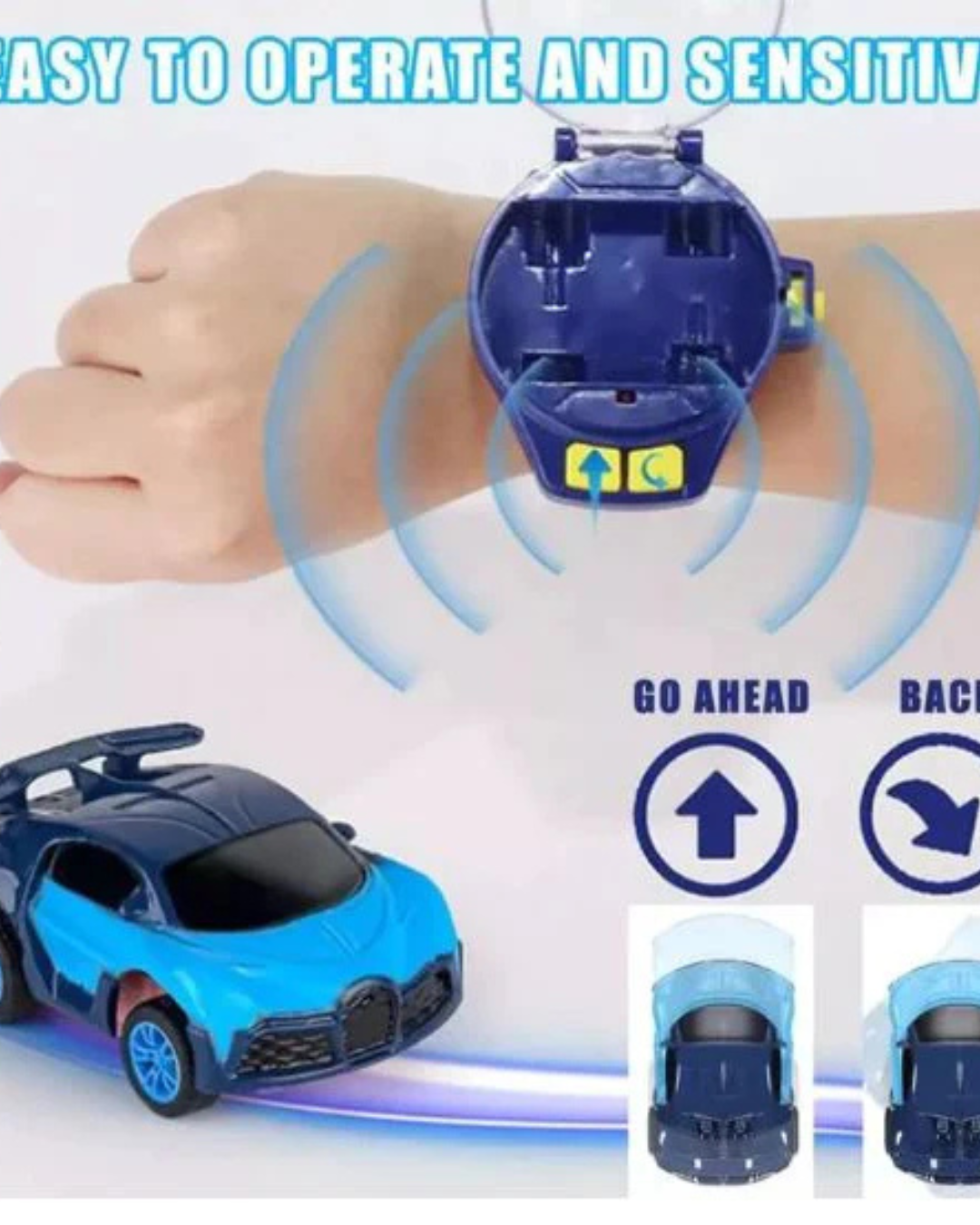 RELOJ CON CARRITO A CONTROL REMOTO