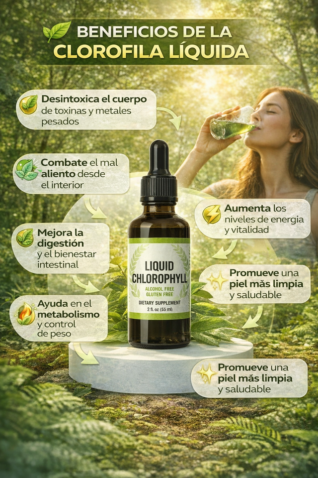 🟢 CLOROFILA LIQUIDA – Bienestar Diario