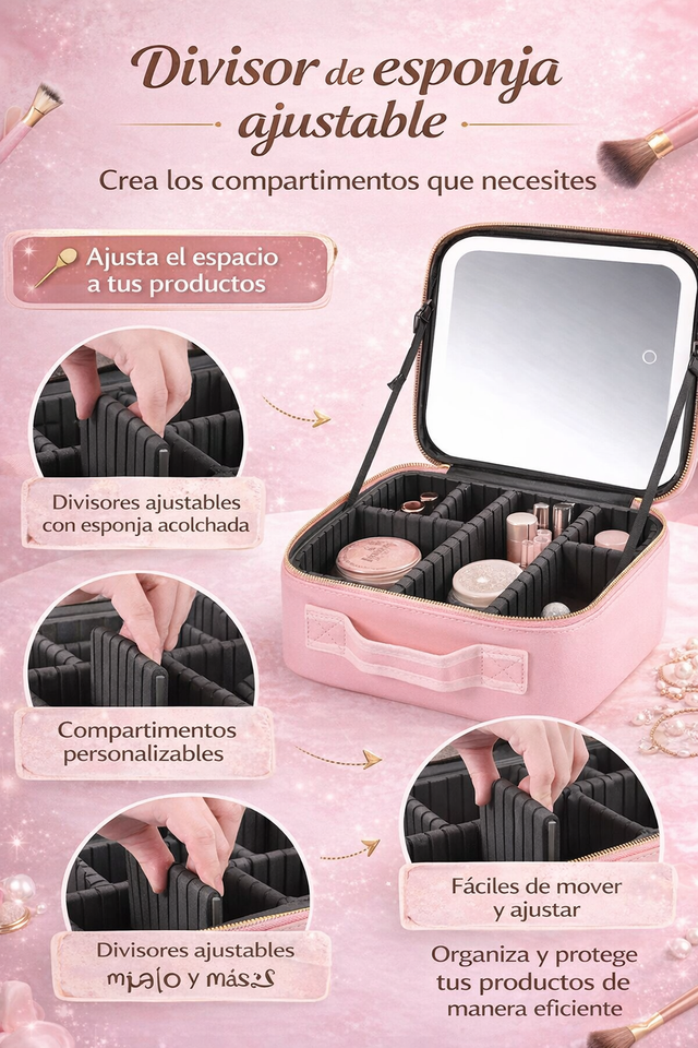 NECESER PORTA MAQUILLAJE PREMIUM