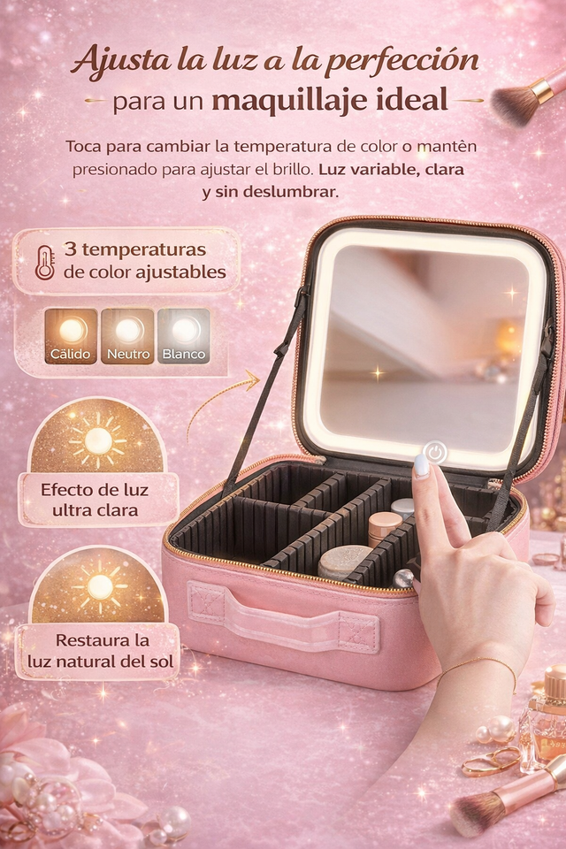 NECESER PORTA MAQUILLAJE PREMIUM