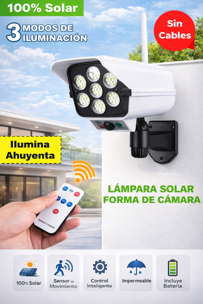 FOCO SOLAR CON SENSOR DE MOVIMIENTO