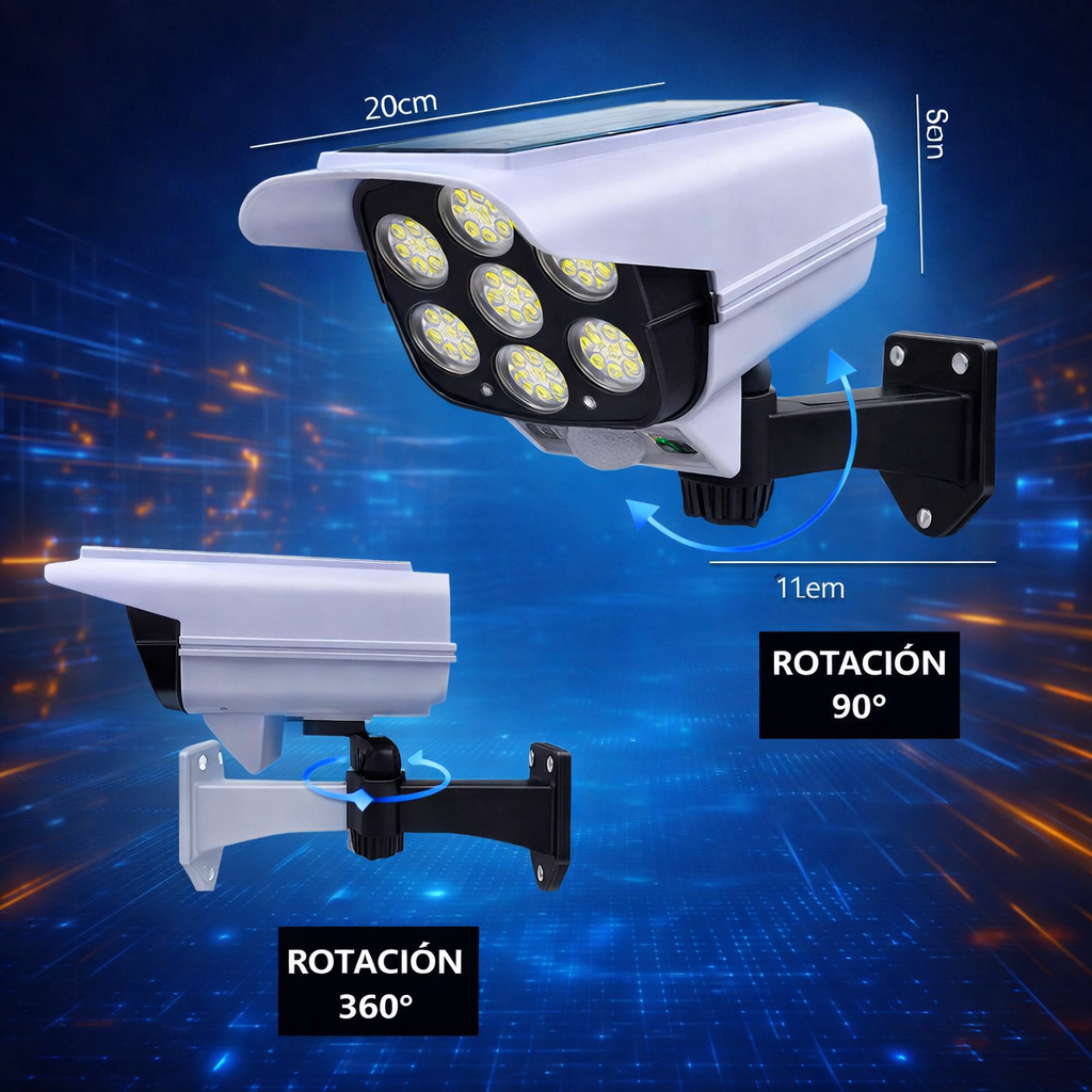 FOCO SOLAR CON SENSOR DE MOVIMIENTO
