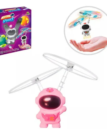 JUGUETE ASTRONAUTA VOLADOR ROSADO