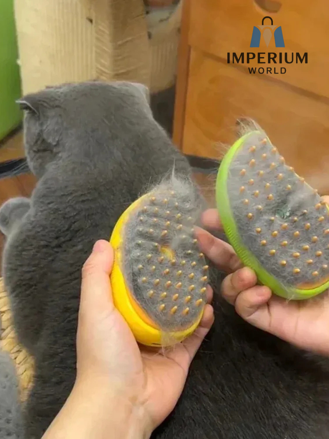 Cepillo a Vapor Premium 3 en 1 para Mascotas