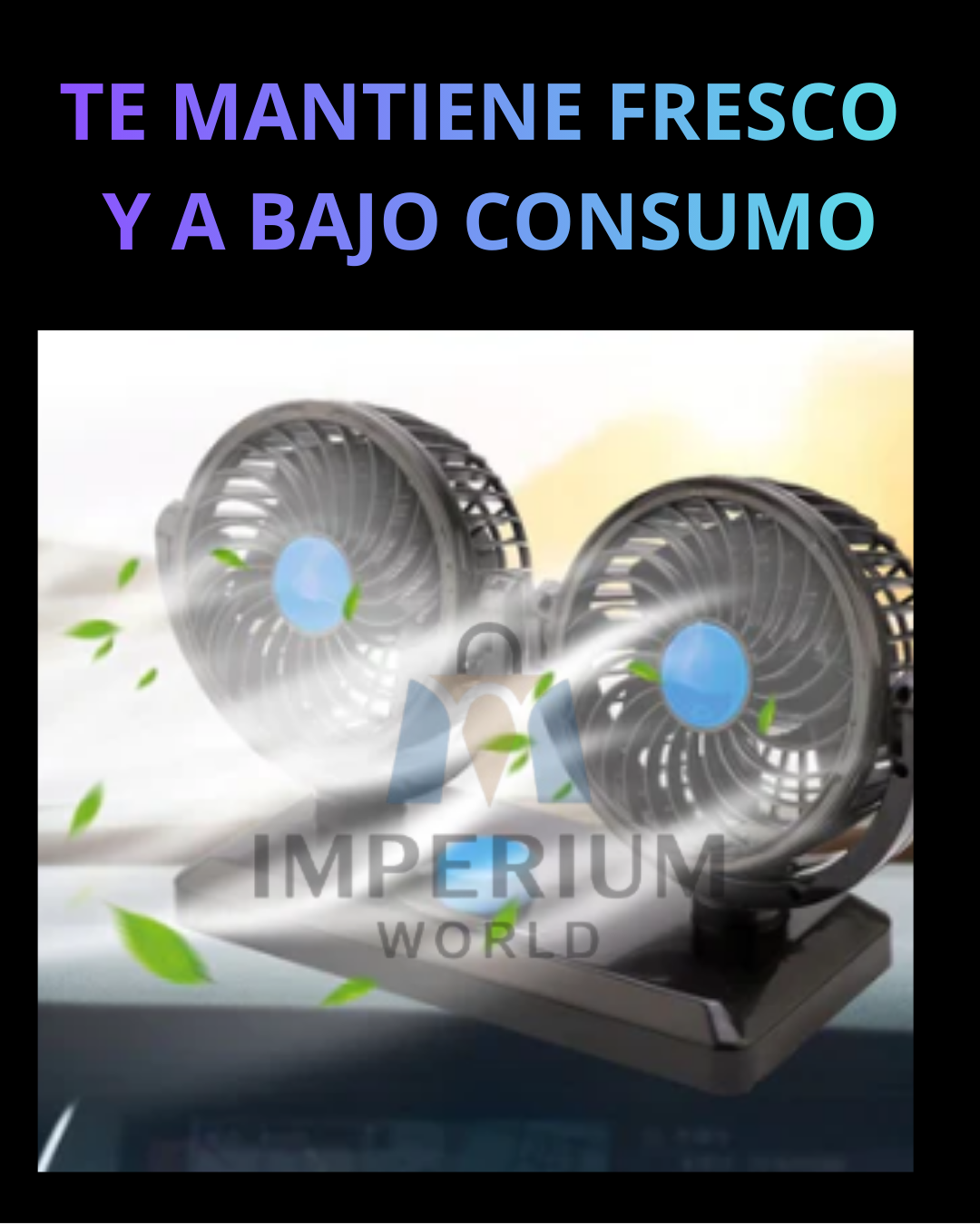VENTILADOR PARA CARROS 360°
