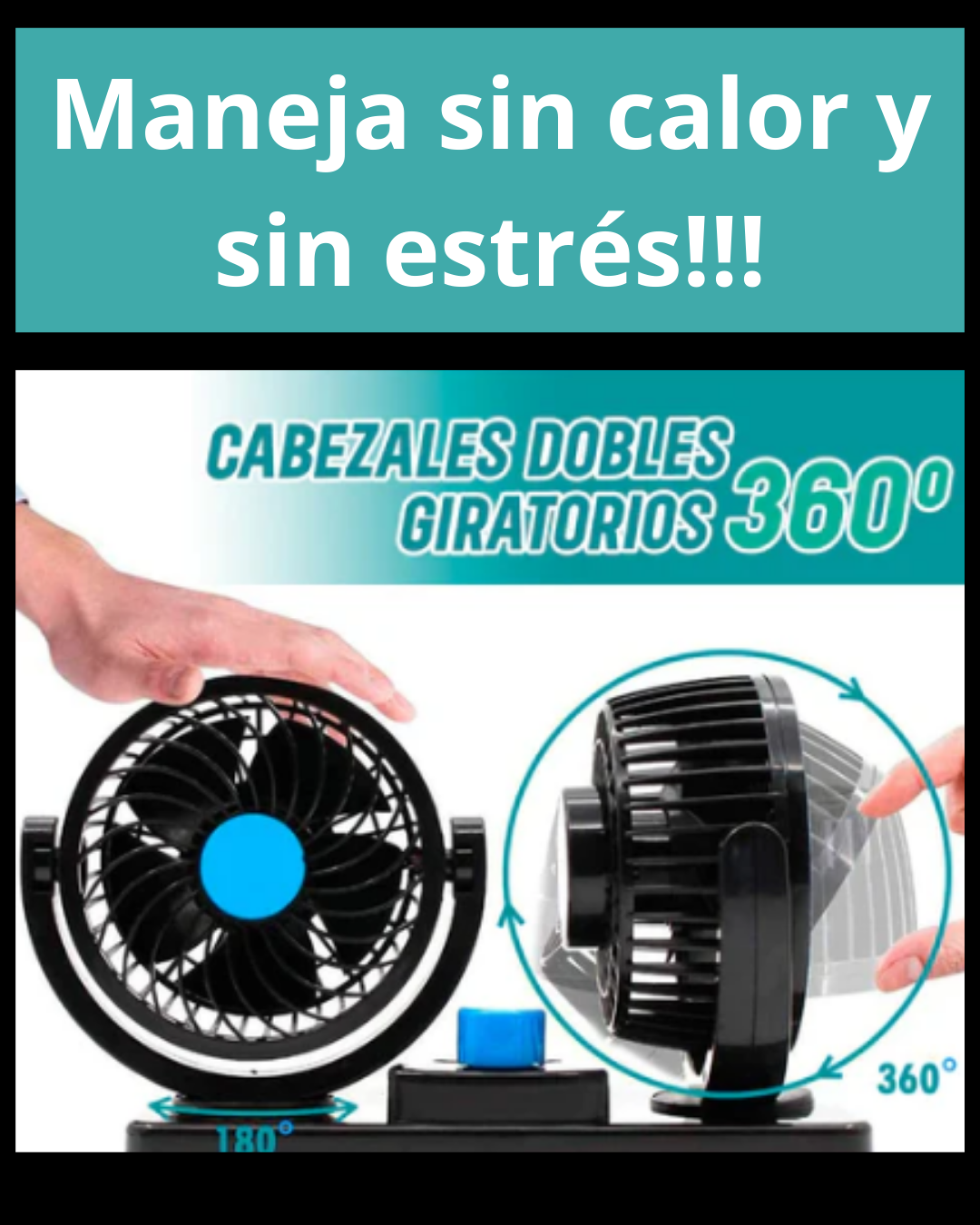 VENTILADOR PARA CARROS 360°