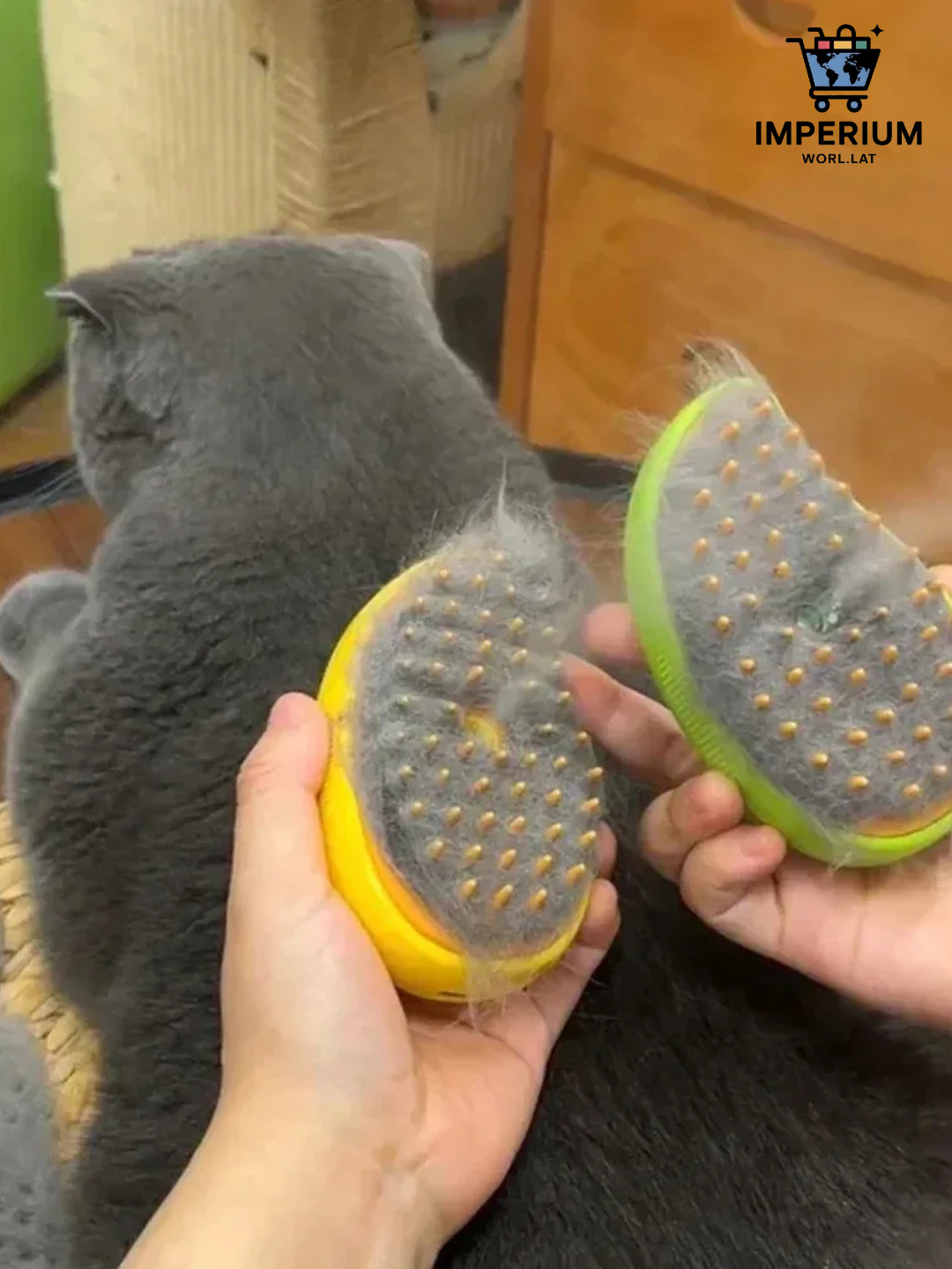 Cepillo a Vapor Premium 3 en 1 para Mascotas