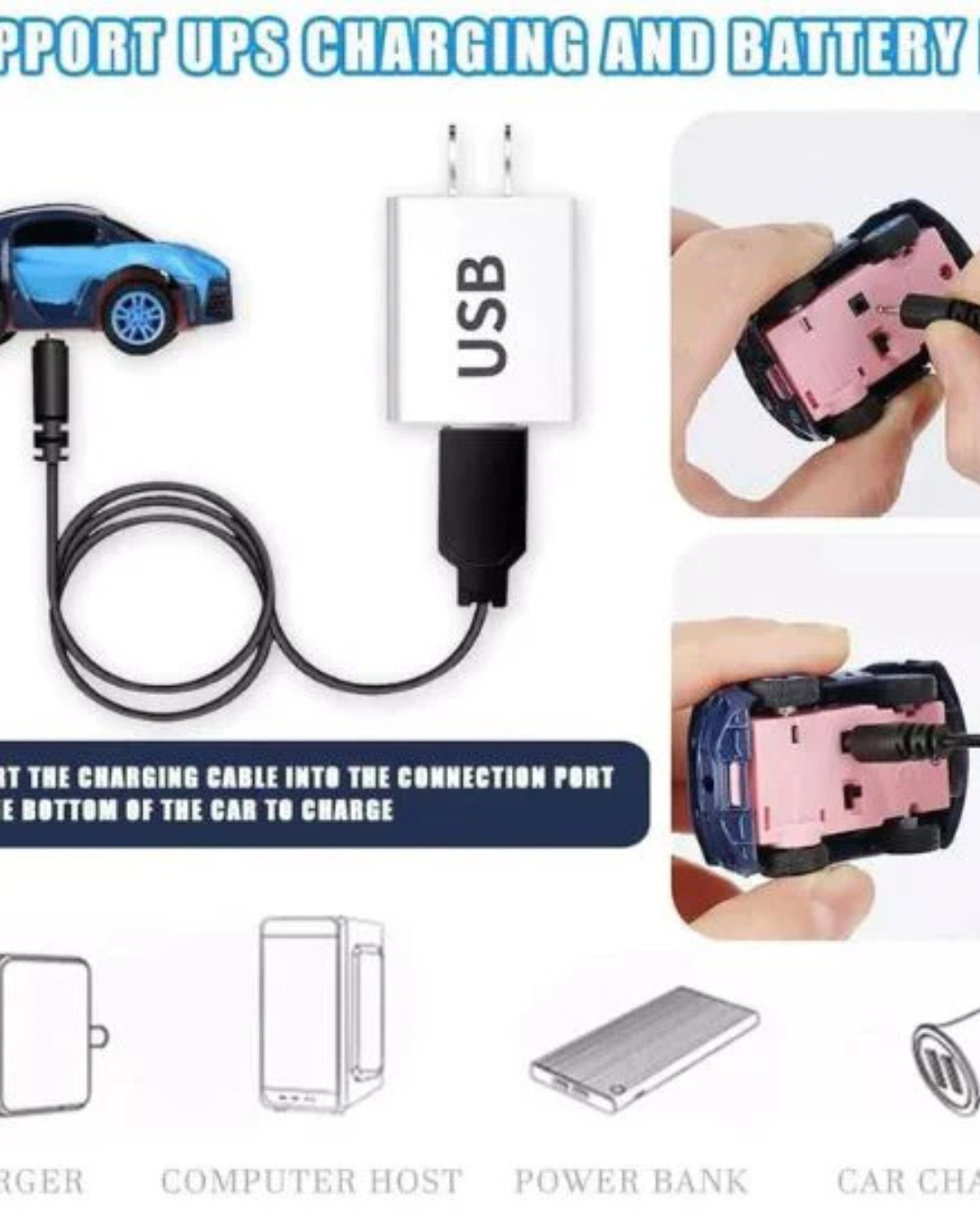 RELOJ CON CARRITO A CONTROL REMOTO